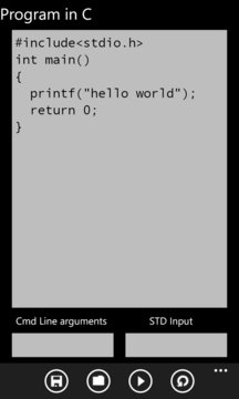 Program in C Screenshot Image