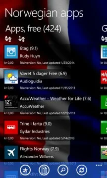 Norwegian apps Screenshot Image