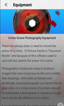 Crime Scene Photography App Screenshot 1