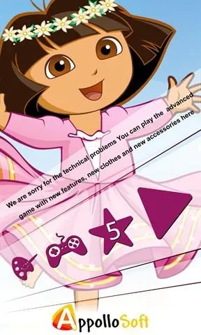 Dora Dress-Up Screenshot Image