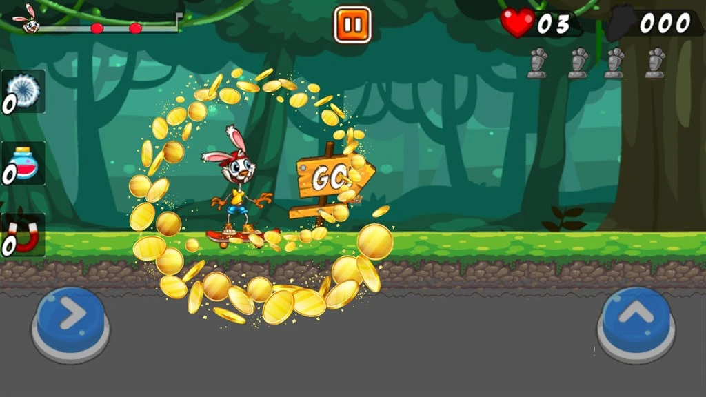 Rabbit Skater Screenshot Image