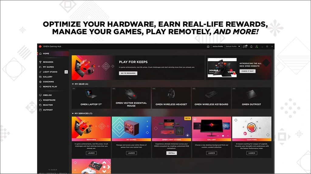 OMEN Gaming Hub Screenshot Image