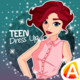 Teen Dress Up Icon Image