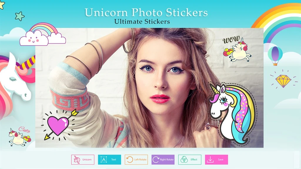 Unicorn Photo Stickers Screenshot Image #1