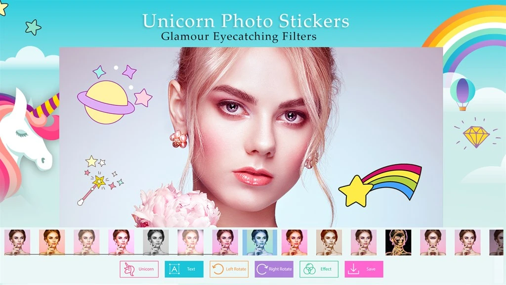 Unicorn Photo Stickers Screenshot Image #2