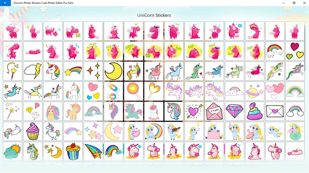 Unicorn Photo Stickers Screenshot Image #4