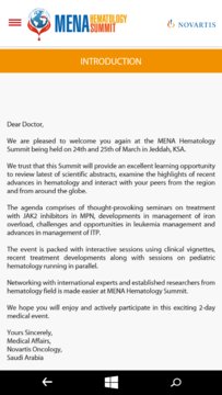 MENA Hematology Summit Screenshot Image