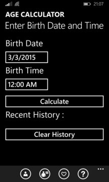 Age Calculator Screenshot Image