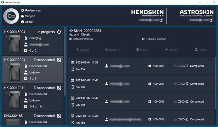 Hexoskin OneSync Image