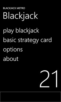 Blackjack Metro Screenshot Image