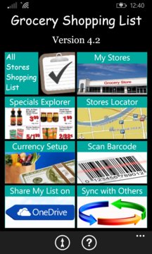 Grocery Shopping List Screenshot Image