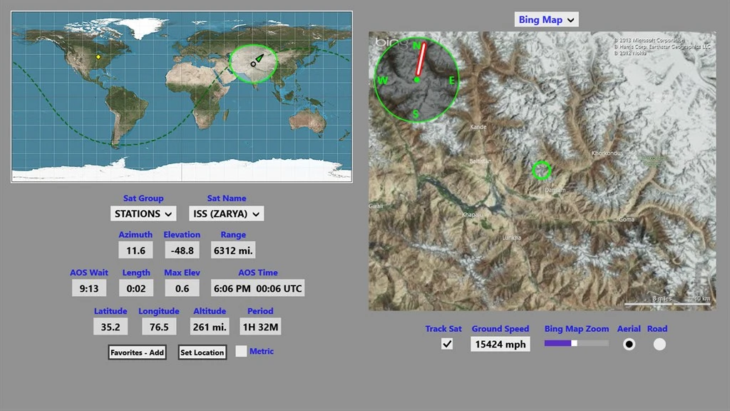 Satellite Explorer Screenshot Image