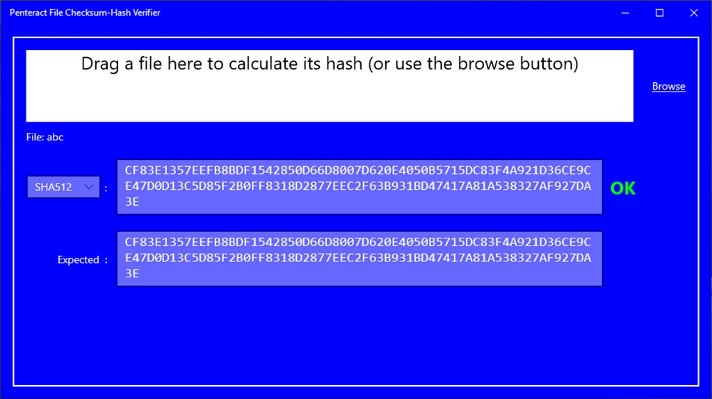 Penteract File Checksum-Hash Verifier Screenshot Image #3