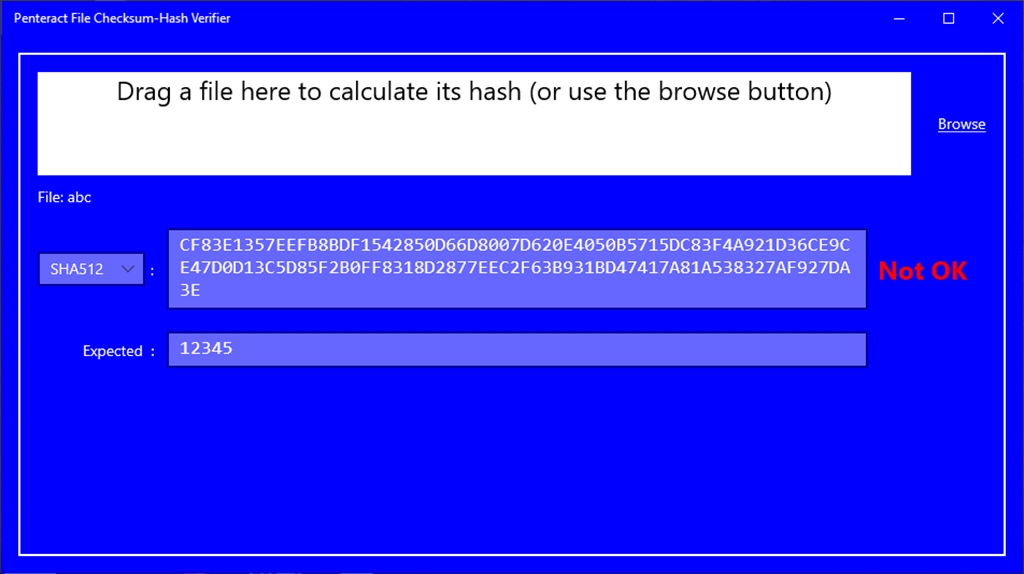 Penteract File Checksum-Hash Verifier Screenshot Image #4