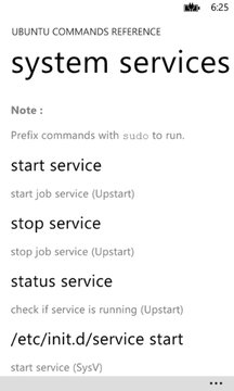 Ubuntu Commands Reference App Screenshot 2