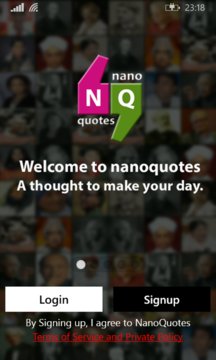 Nanoquotes Screenshot Image