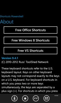 PowerShell Shortcuts Screenshot Image