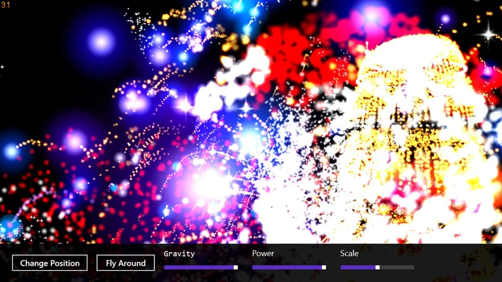 Christmas Fireworks Screenshot Image