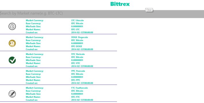 Bittrex Screenshot Image