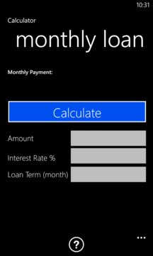 Loan Calculator Screenshot Image
