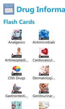 Drug Information Flashcards Screenshot Image