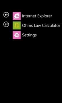 OhmsLawCalculator Screenshot Image