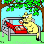 Cartoon Pet Kitty Cat Image
