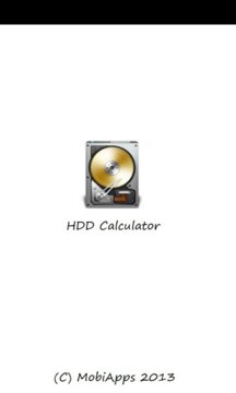 HDD Calculator Screenshot Image