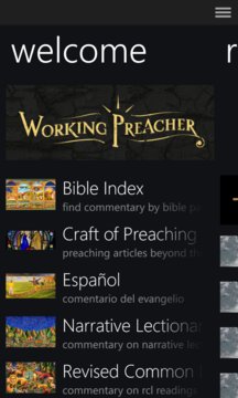 Working Preacher Screenshot Image