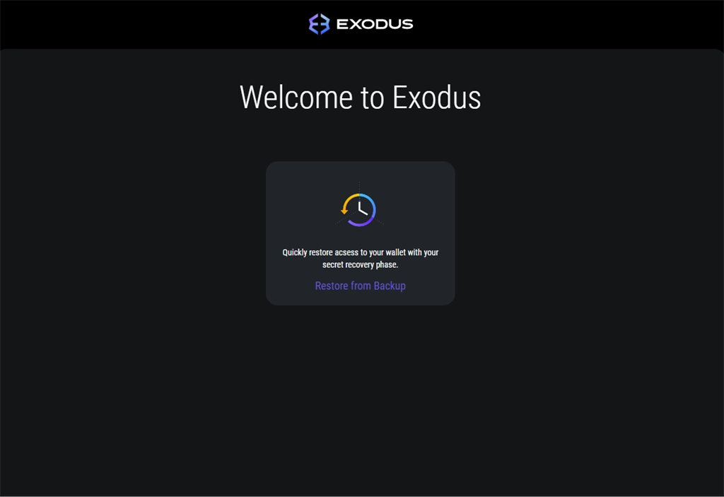 Exodus Wallet Access Screenshot Image #2