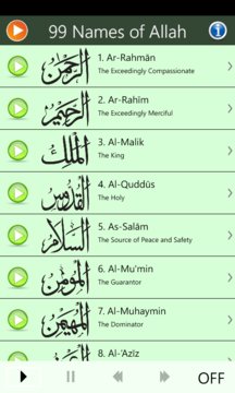 99 Allah Names Screenshot Image