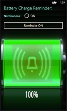 Battery Over Charge Reminder Screenshot Image