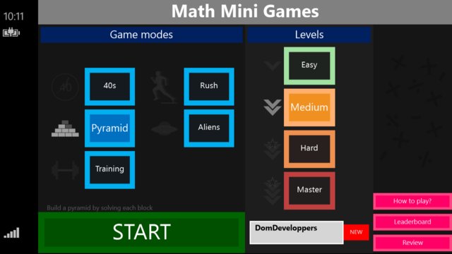 Math Mini Games Screenshot Image