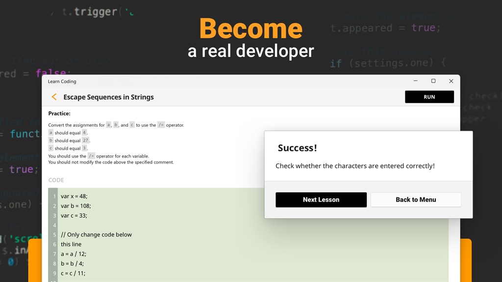Learn Coding - JavaScript Screenshot Image #3