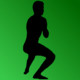 Squat Workout Icon Image
