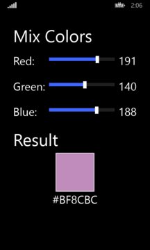 RGB Color Mixer Screenshot Image