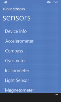 Phone Sensors Screenshot Image
