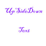 UpsideDown Text