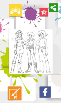 Totally Spies Paint Screenshot Image