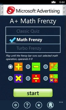 A+ Math Frenzy Screenshot Image