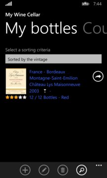 My Wine Cellar Screenshot Image