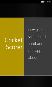 Cricket Scorer Screenshot Image