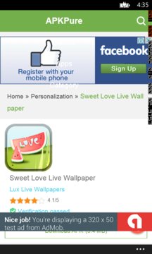 Sweet love live wallpaper