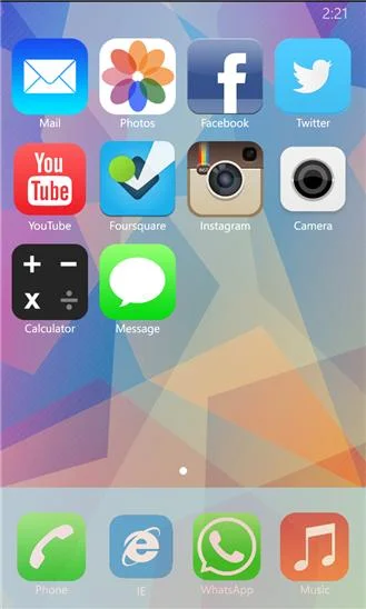 iOS 7 Launcher Screenshot Image