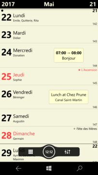 Offline Calendar Screenshot Image
