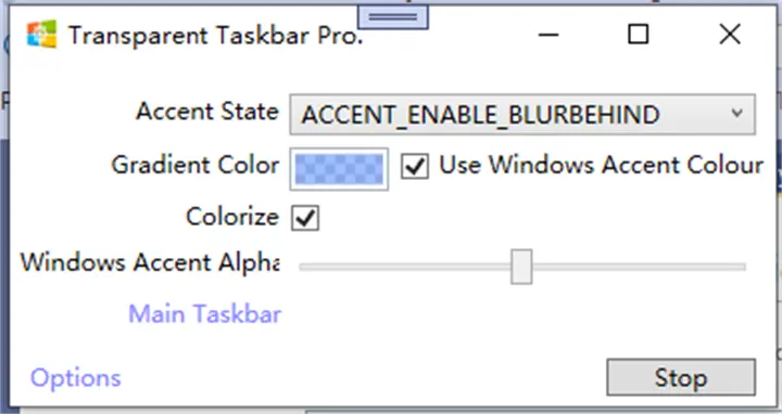 Transparent Taskbar+ Image