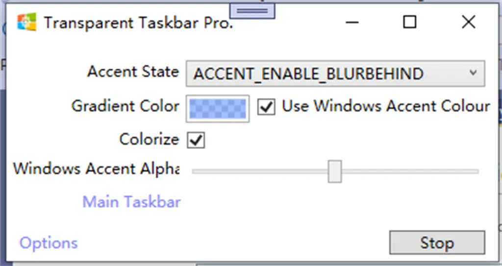 Transparent Taskbar+ Screenshot Image