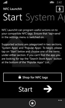 NFC Launchit Screenshot Image