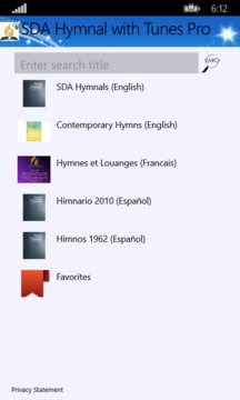SDA Hymnal with Tunes Screenshot Image
