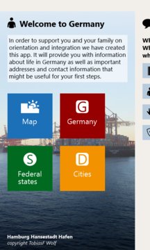 Welcome-App Germany Screenshot Image